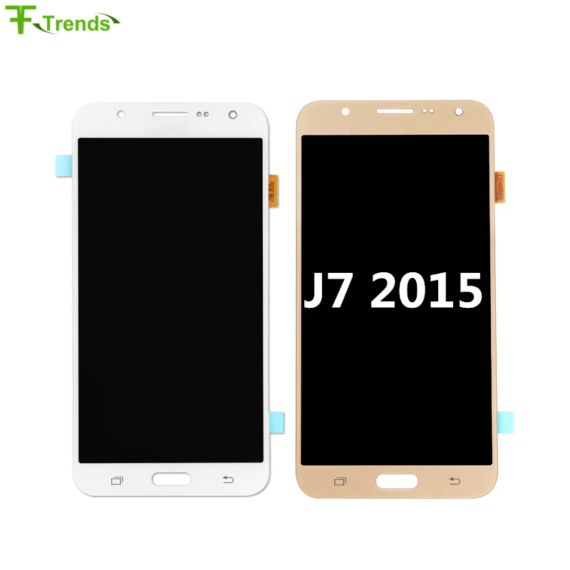 Сменный сенсорный ЖК экран Amoled для samsung J7 2015 J700 J700F J700H J700M|Экраны мобильных