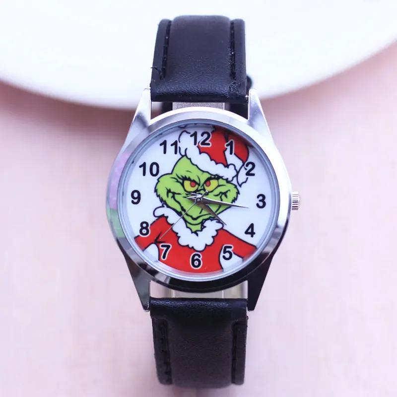

2018 Cartoon Watches Fashion Children Boys Girls Kids Students watch How the Grinch Stole Christmas Watches Analog Wristwatch