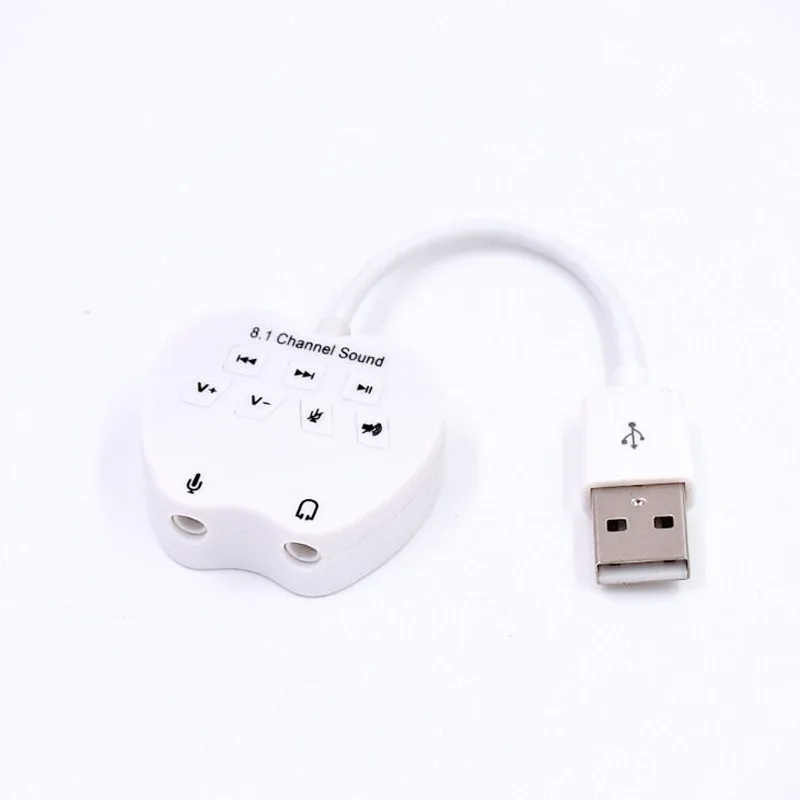 USB 3D Audio External Sound Card Headphone Microphone 3.5mm Jack 8.1 Channel sound adapter | Компьютеры и офис