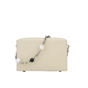 

Messenger 2019 New Genuine Leather handbag shoulder Crossbody Niche Design Small Square korean Style Fashion For Women Beach Bag