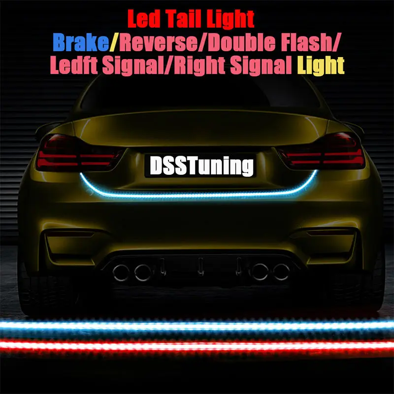 Lighting & Lamps 1 Set Tailgate Turn Signal Brake Light LED Strip Light