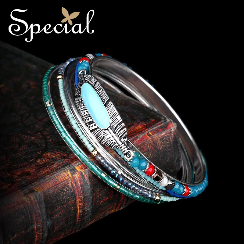 

Special New Fashion Natural Opal Bracelets & Bangles Multi-layer Charm Bangles Exotic Crystal Jewelry Gifts for Women SZ16073