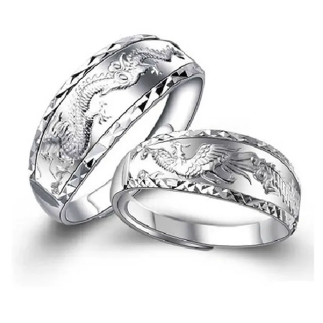 Aliexpress.com : Buy DRAGON&PHOENIX WEDDING RINGS 2PC/SET ...