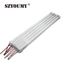 Szyoumy SMD 5630 50 см DC 12 В 36 светодиодный s 50 см светодиодный Жесткий светодиодные полосы бар свет с U алюминиевый корпус с ПК крышка 40 шт