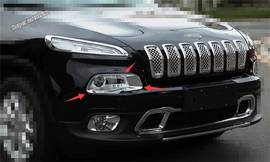 Lapetus Front Head Lights Lamp Cover Trim 2 Pcs / Set Fit Lapetus Front Head Lights Lamp Cover Trim 2 Pcs / Set Fit