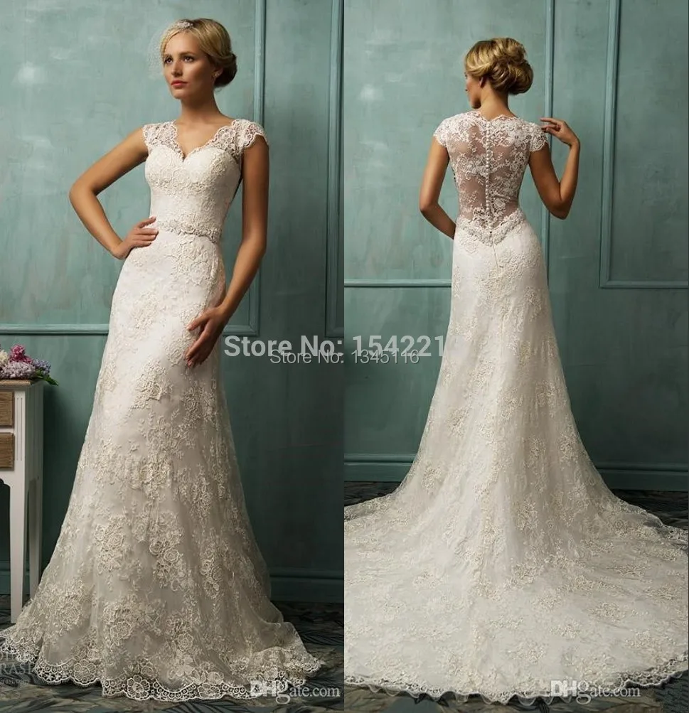 Mejor Calidad Barata De Manga Corta De Encaje Vestido De Novia La Vaina Elegante Appliqued Tren Capilla 2017 Vestidos De Novias Vestido De Novia Dress Formal Dress Dress Zipperdress Long Sleeve Tunic Dress