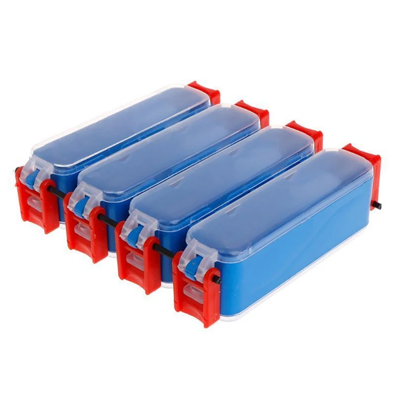 

ABS Durable Double Sided 2 Layers Fishing Tackle Box Rectangular Organization Case Storage Box For Explosion Fishhook