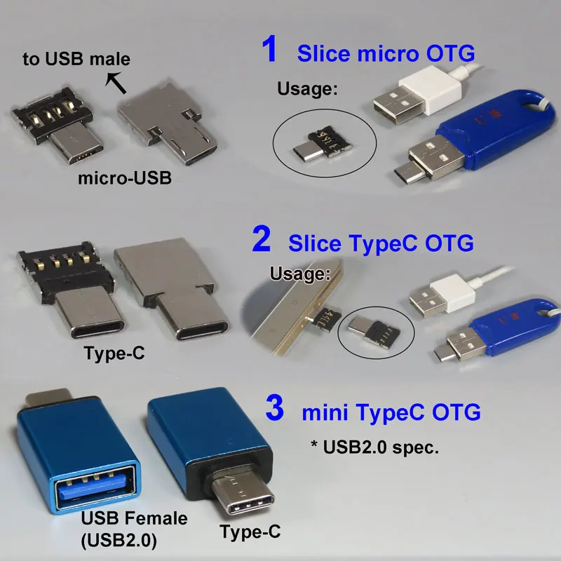 PCTONIC type-C USB OTG адаптер для micro-USB type-A конвертер «Мама-папа» телефон USB кабель для флеш-накопителя жесткий диск huawei