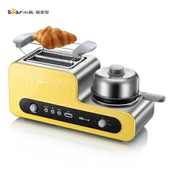 

X52 3C 3in1 Breakfast Maker Bread Makers Toaster Stainless steel body Non-stick frying pan Toaster egg steamer Anti-Stuck 6 gear