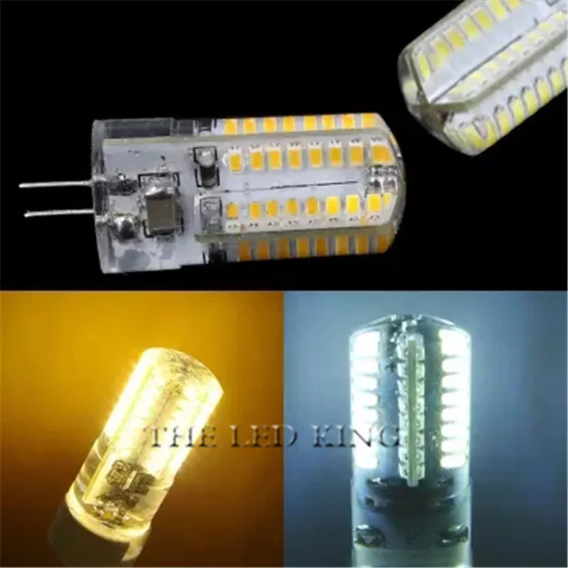 1 шт. CE & RoHs G4 светодиодный кукурузная лампа 220 В 110 AC DC 12 3014 SMD Свеча замена
