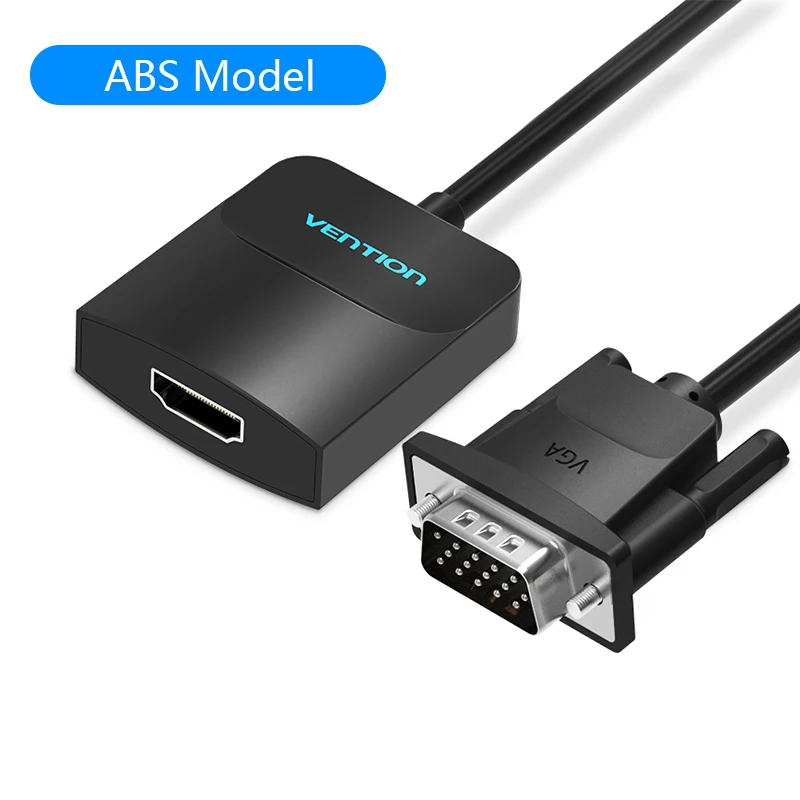 Vention активный VGA к HDMI адаптер кабель конвертер с аудио 1080 P для портативных ПК к HDTV проектор со встроенным чипсет - Цвет: ABS Model