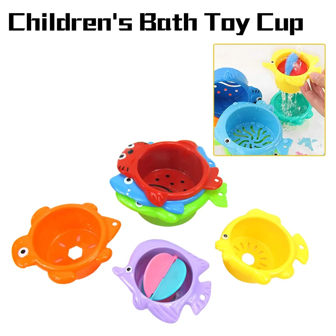 

6pcs/set Kids Cartoon Fish Animals Float Educational Toys for Children Water Summer Baby Bathing Swimming Pools Beach Sand Games