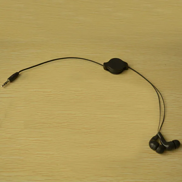 

Earphone Retractable In-ear Earbud Headphone for MP3 Phone PC QF66