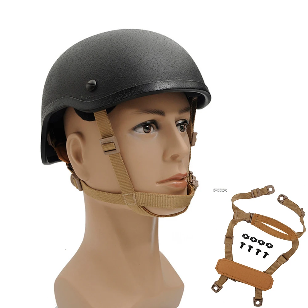 

FMA Airsoft Suspension System H-Nape for MICH Helmet Tactical Adjustable Helmet Sling Lanyard for Outdoor CS Hunting Paintball