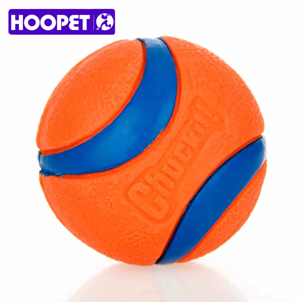 HOOPET Pet Dog Rubber Pinball Two Balls And A Ball Packing Orange