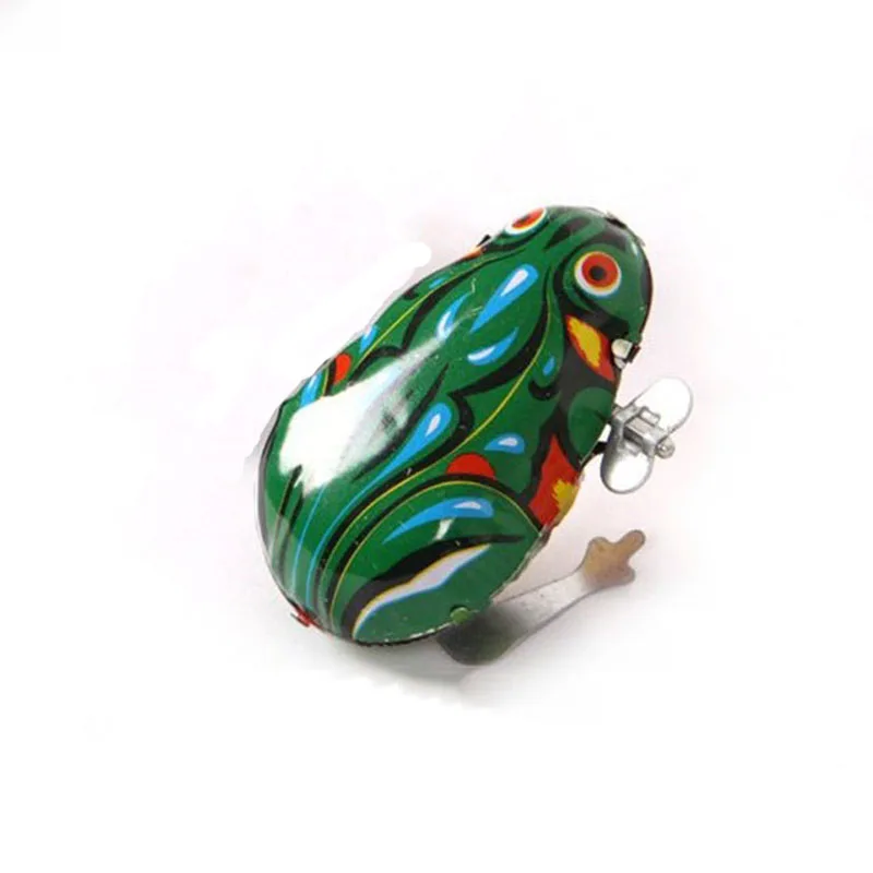 Funny Jumping Frog Vintage Toy Kids Classic Tin Wind Up Clockwork Toys For Children Boys Educational Action Figures Toy (7)