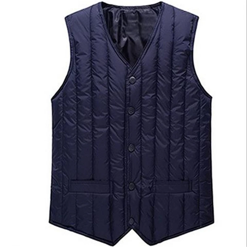 Buy Man Spring Plus Size Down Vests male Autumn Oversized Down Vest Men loose