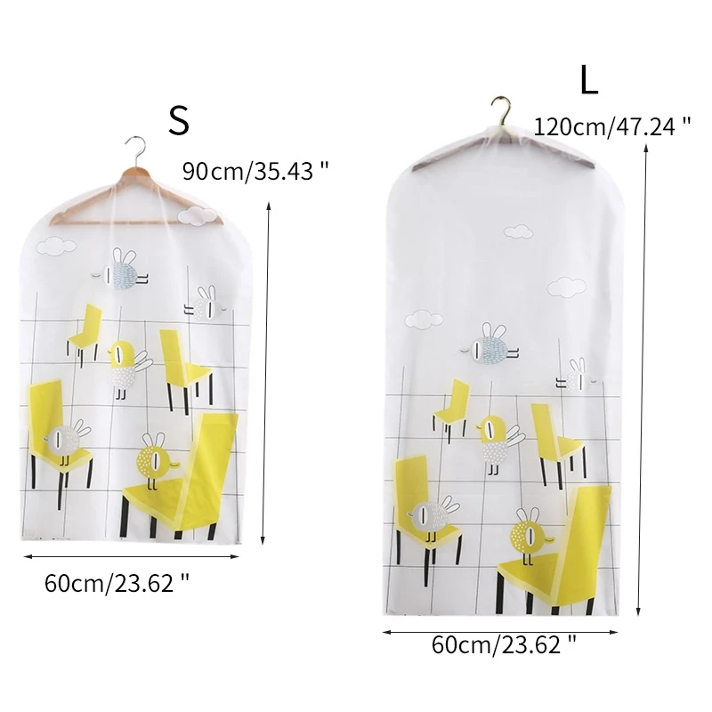 Пылезащитный тканевый чехол для одежды, чехол для хранения одежды, защитный чехол для одежды, пылезащитный мешок для костюма, пальто