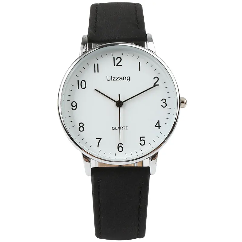 Новые простые маленькие Модные кварцевые часы Изысканные женские часы популярный бренд повседневные кожаные часы Ретро Женские кварцевые наручные часы