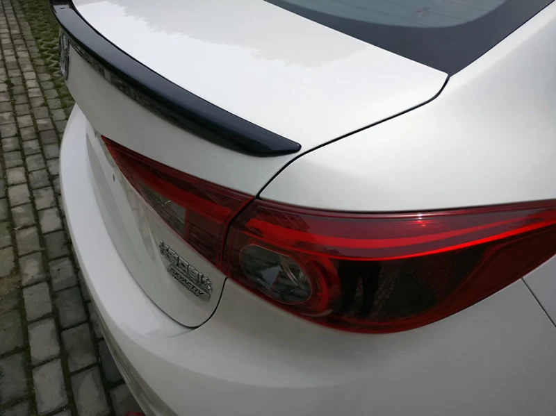 Для Mazda 3 Axela украшение автомобиля ABS пластик краски ing цвет задний спойлер багажника