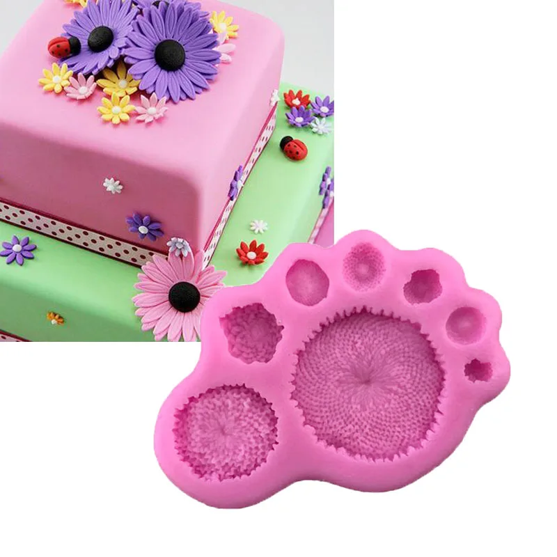 

1PC Flower Petal Shape Silicone Cake Molds, Cookie,Jelly,Ice Tools, Baking Decorating B055