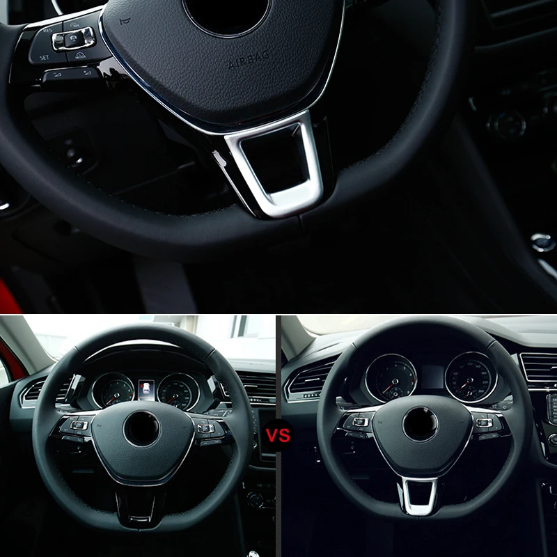 ABS Матовый Интерьер рулевого колеса U форма накладка 1 шт. для VW Transporter(T6) Caravelle/Multivan