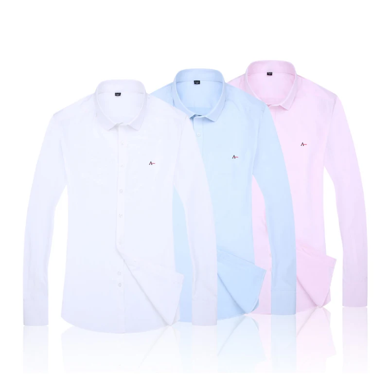 الرجال قميص عارضة الأعمال الاجتماعية بأكمام طويلة محفوظة قميص القطن صالح سليم 8XL زائد حجم رجل الملابس