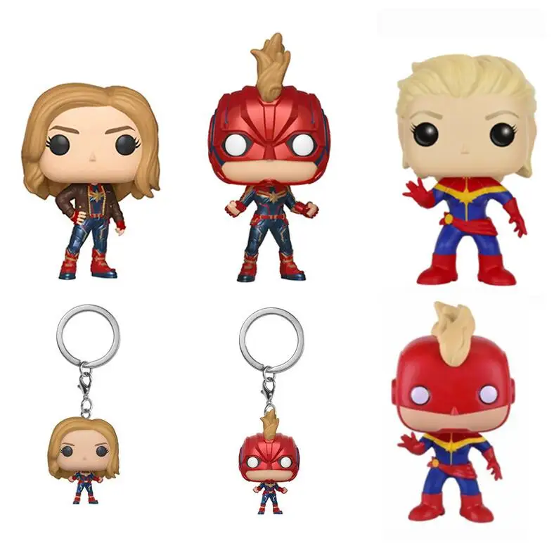 

Funko POP Captain Marvel Vinyl Doll Action Figure Kids Baby Collectible Model Toys for Children Gift