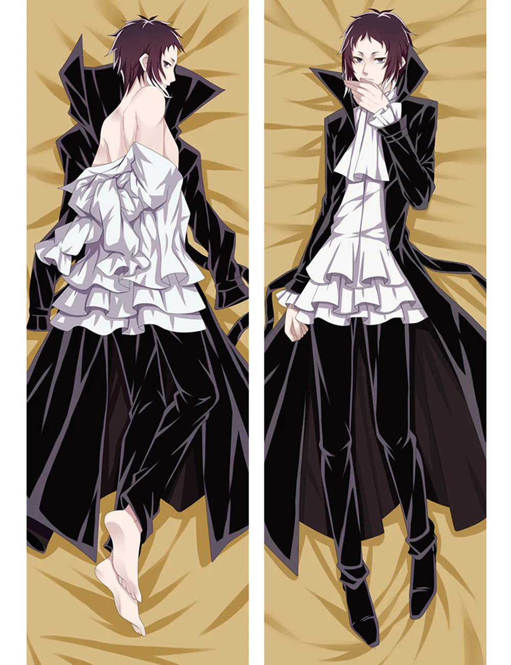 2018 July Япония Аниме Bungou бродячие собаки дазай Осаму & Akutagawa Ryunosuke Dakimakura наволочка