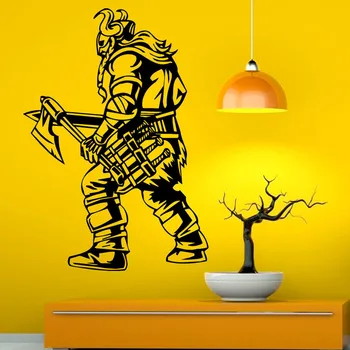 

New arrival Northman Warrior Viking Wall Stickers Removable Waterproof Sticker Wall Decals Home Decorations Best Quality