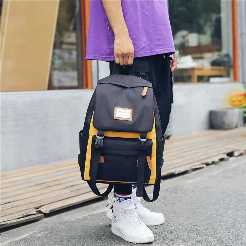 Menghuo Cover Backpack Women Leisure Travel Laptop Backpacks Men Business Mochila Waterproof Nylon Teenagers Student School Bags (28)