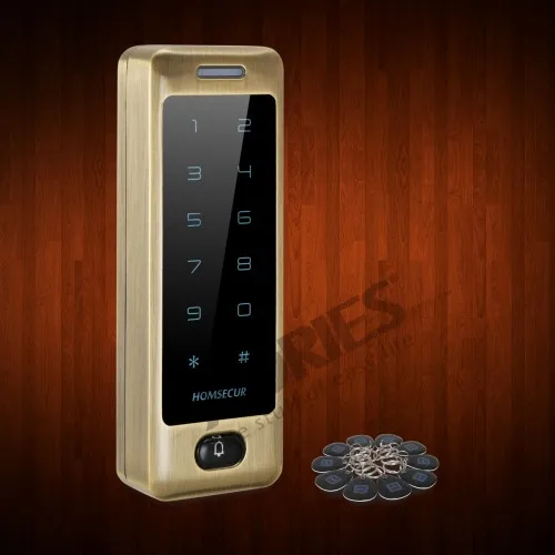 

Shipping from the EU HOMSECUR K04CW-B Waterproof Wiegand 26/34 Metal Access Control 13.56Mhz IC Reader+Tamper Alarm