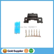 16pin obd2 connector OBD2 OBD 2 16Pin Female angle Connector OBD Female Wire Sockets Connector obd ii adapter Diagnostic Tools