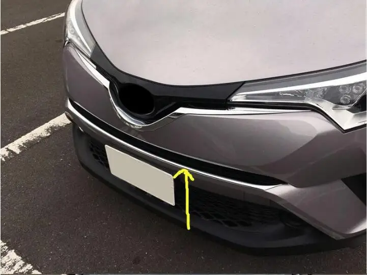 ABS Chrome автомобилей сетки переднего бампера Решетка грили крышка планки для 17 18 Toyota C-HR CHR BY EMS - Цвет: 1 PCS