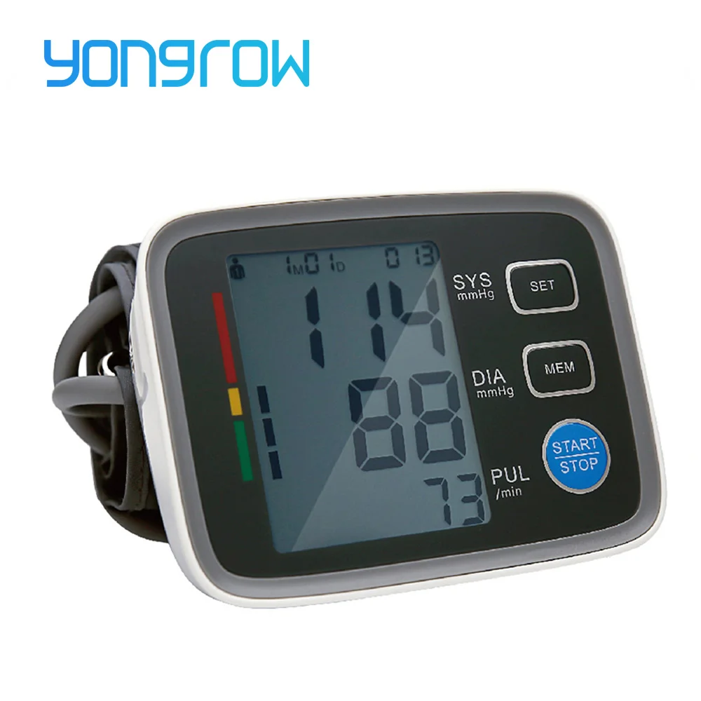 

Yongrow Arm Blood Pressure Monitor Sphygmomanometer Bloeddruk Tonometer Medidor De Presion Arterial Digital Blood Pressure