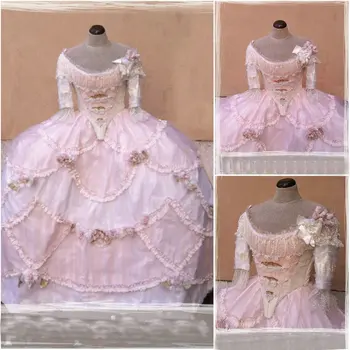 

Victorian Corset Gothic/Civil War Southern Belle Ball Gown Dress Halloween dresses US 4-16 R-617