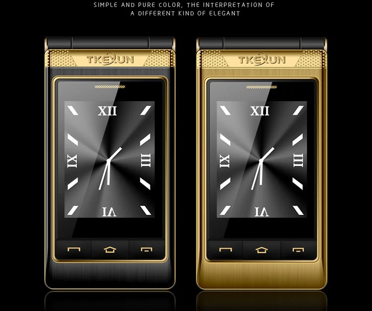 2 шт./лот TKEXUN G10 женский флип телефон с двойным экраном двойная Sim камера MP3 MP4 3 0