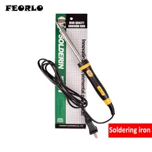 FEORLO высококачественный паяльник 110 В/220 В 30 Вт/40 Вт/60 Вт со светодиодным паяльником сварочные инструменты