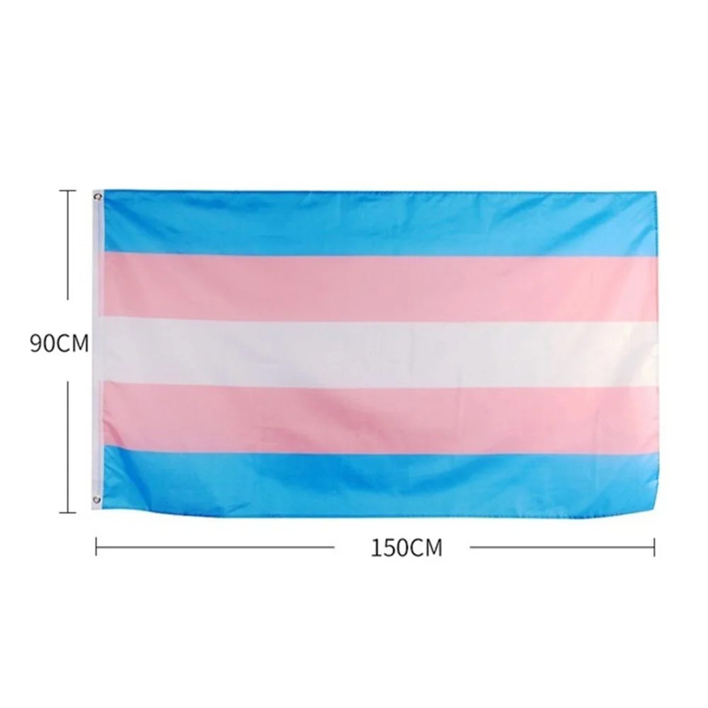 3x5ft полиэстер Радуга Pansexual прямоугольный баннер большой флаг «ПРАЙД» Tansgender долговечность креативный LQBTQ гей украшения