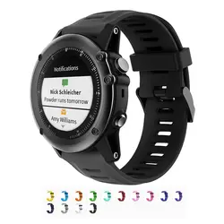 Группы для Garmin Fenix 3/Fenix 3 HR/Fenix 5X Smart 14 красочные RubberWatch спортивные полосы силикона Замена ремни с инструментом