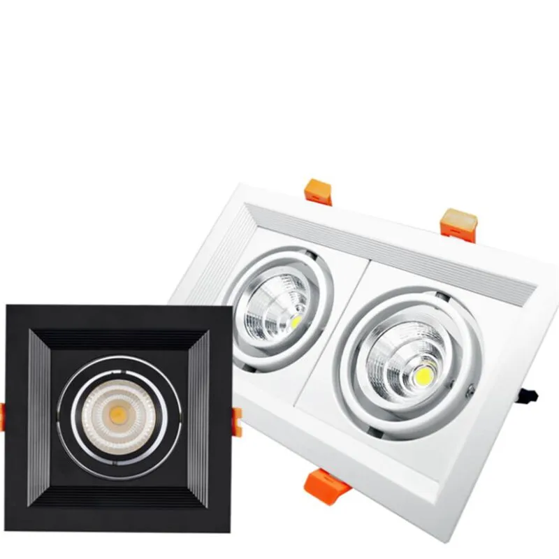 

Super Bright 10W/Double2x10W Dimmable Led downlight light COB Ceiling Spot Light Led ceiling recessed Lights Indoor Lighting
