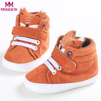 

Hot Sale Sapatos Bebes Baby Shoes First Walkers Enfant Brand Fox Hight Cut Shoes Lace-Up Sneaker