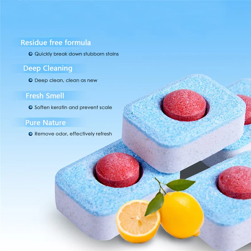 10 Pcs High Quality LARGE Dishwasher Detergent Dishwasher Tablet Powerball Technology 3-in-1 Fresh Scent Dish Tabs