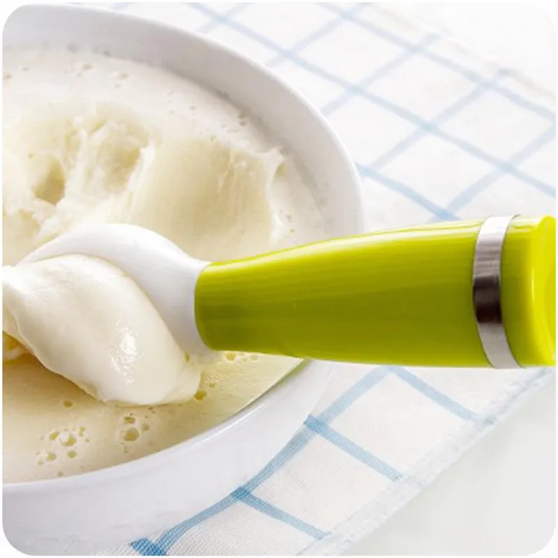 1 шт. ложка для мороженого пищевой пластик копать мороженое мяч арбуз фрукты копания Сферическая форма крем-15