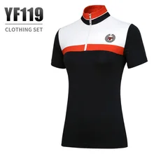 PGM Весна-осень Рубашки Высококачественные эластичные дышащие быстросохнущая футболка с короткими рукавами женщина тонкий Гольф Спортивная