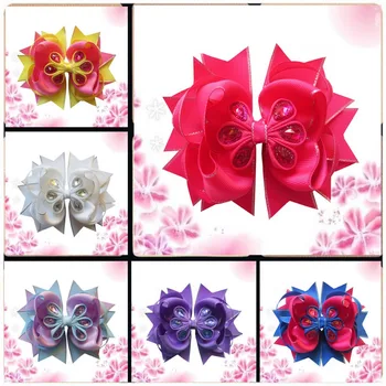 

Hand Customize Hair Accessories10pcs Girl Boutique 5.5 Inch Romantic Bow