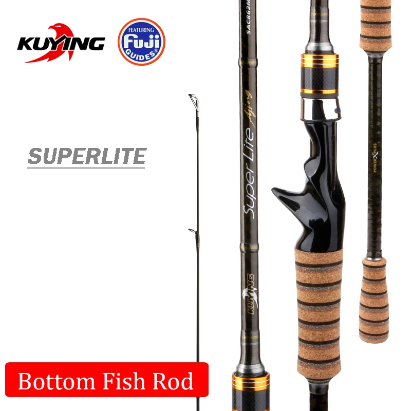 KUYING SuperLite 2.1m 2.28m 2.58m Lure Carbon Casting Spinning Fishing Rod Stick Pole FUJI Parts Medium Fast Action Bottom Fish KUYING SuperLite 2.1m 2.28m 2.58m Lure Carbon Casting Spinning Fishing Rod Stick Pole FUJI Parts Medium Fast Action Bottom Fish