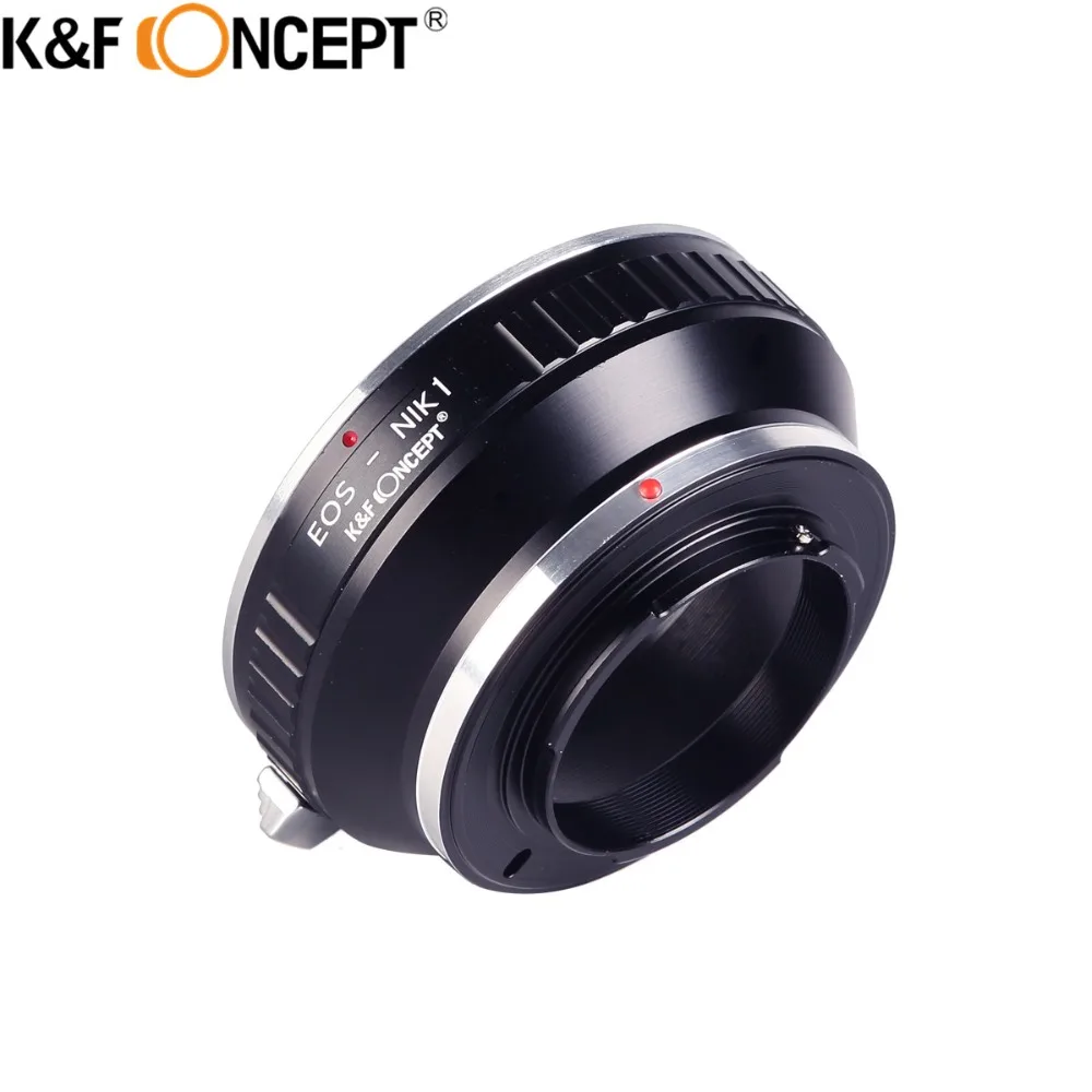 Адаптер K & F для объектива камеры EOS Nikon1 алюминиевое кольцо Canon EF Micro V1/J1 Boby|adapter