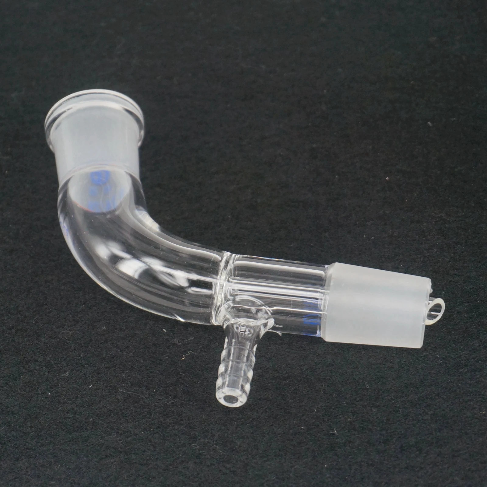 KICUTE 24/29 Glass 105 Bend Connector Tube Vacuum Distillation Take Off