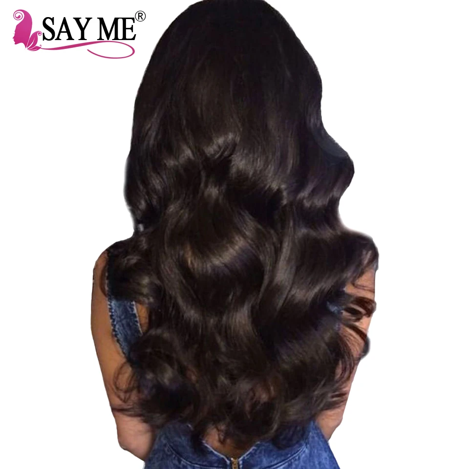 Brazilian Body Wave Bundles 100% Human Hair Weave Bundles Can Buy 3/4 PCS Non Remy Extensions Nature Color SAYME Hair Products body-wave